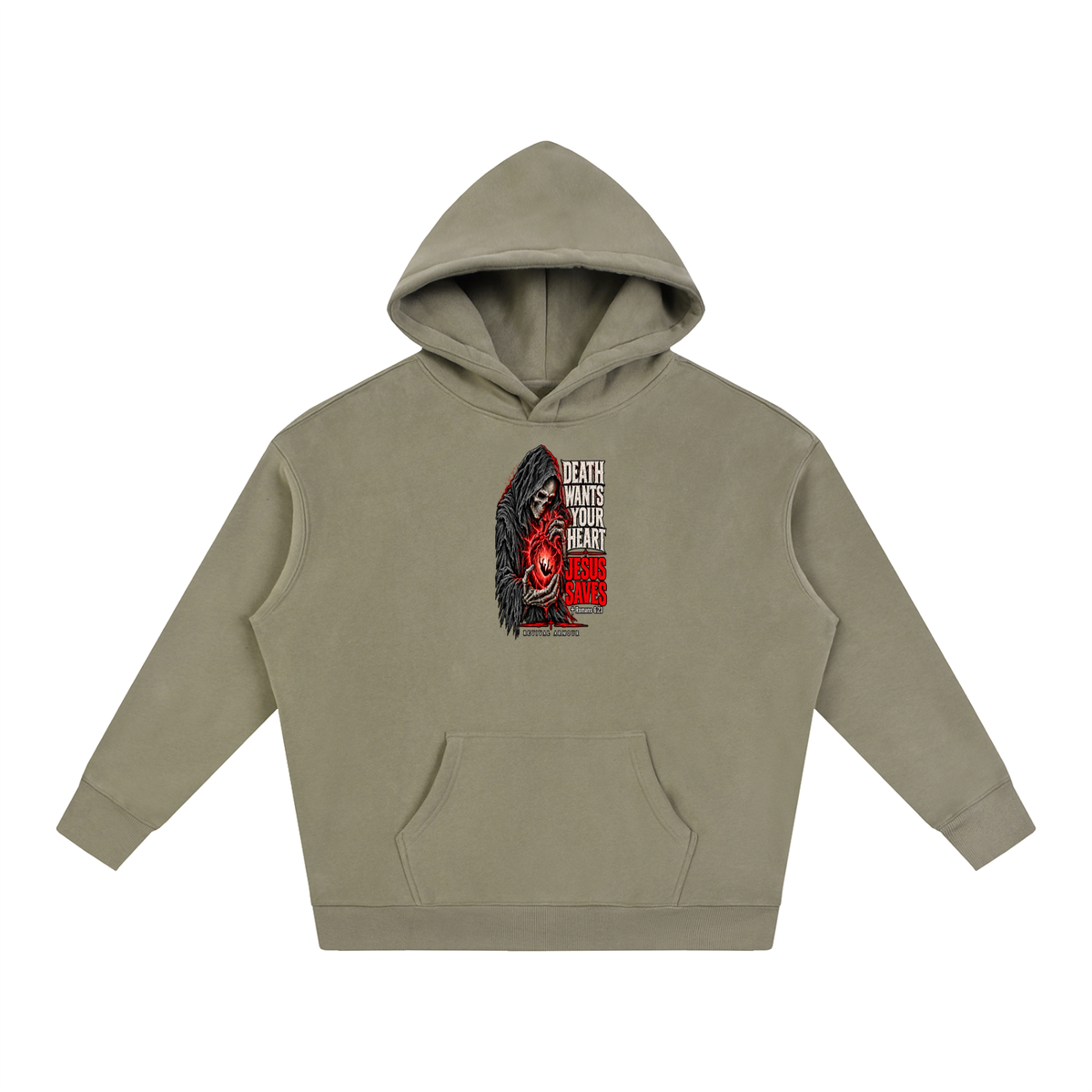 DEATH WANTS YOUR HEART JESUS SAVES ROMANS 6:23 REVIVAL ARMOUR Hoodie