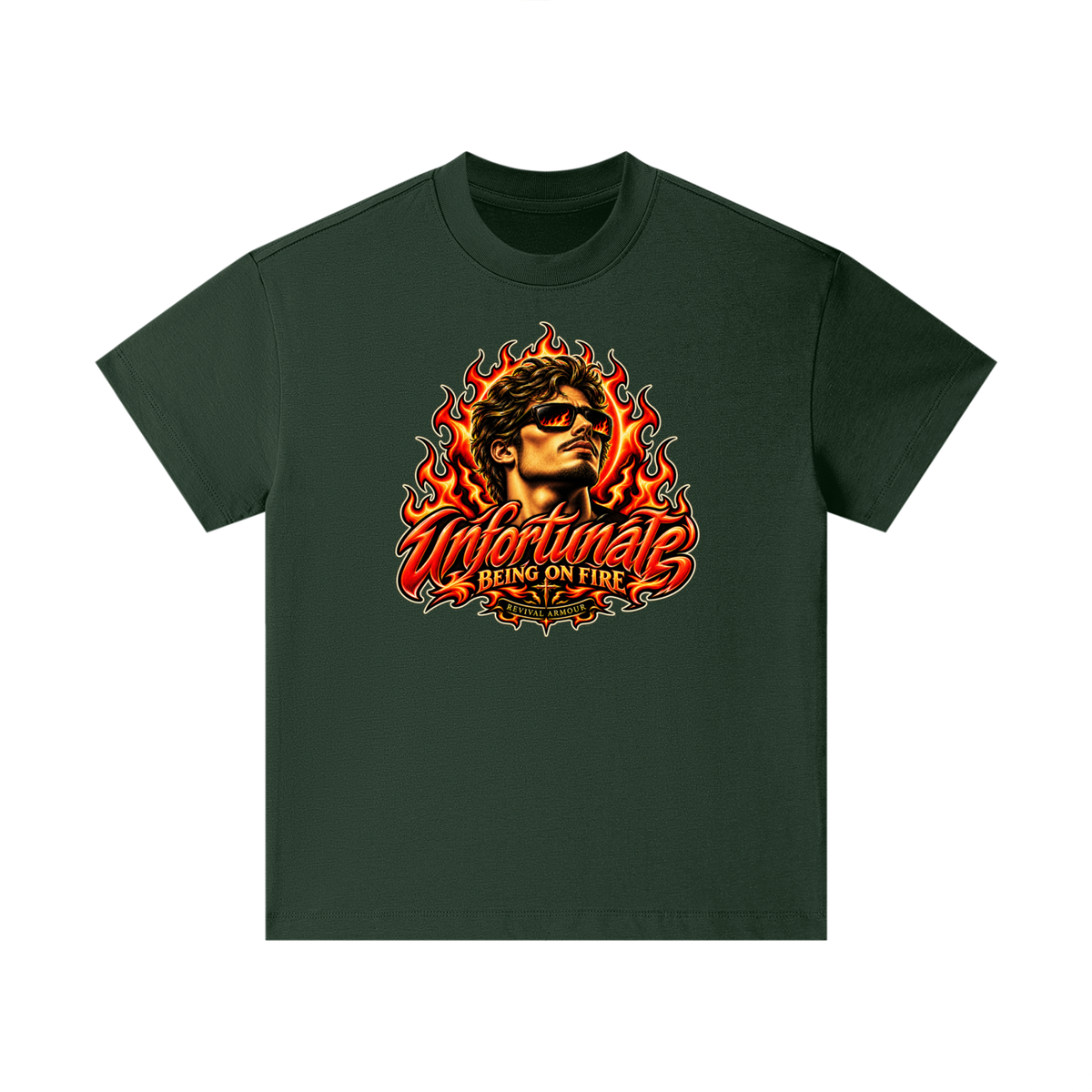 Unfortunate BEING ON FIRE REVIVAL ARMOUR Kids T-Shirt