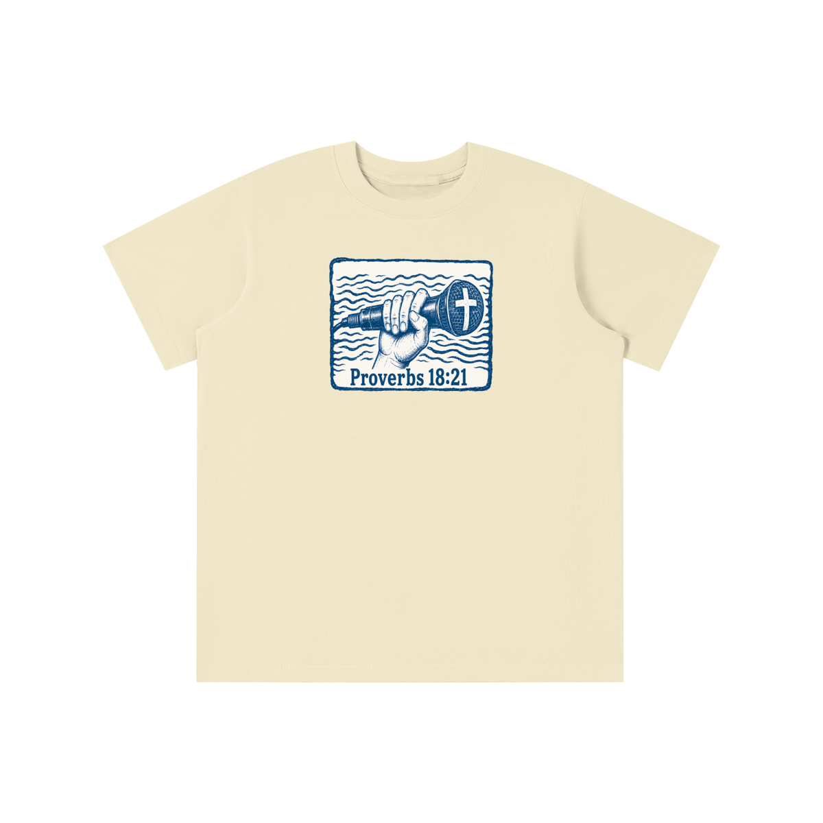 Proverbs 18:21 mic youth T-shirt
