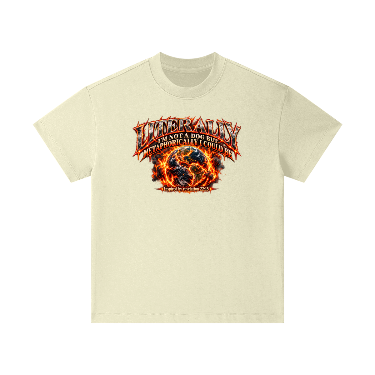 LITERALLY I'M NOT A DOG BUT METAPHORICALLY I COULD BE Inspired by revelation 22:15 Kids T-Shirt