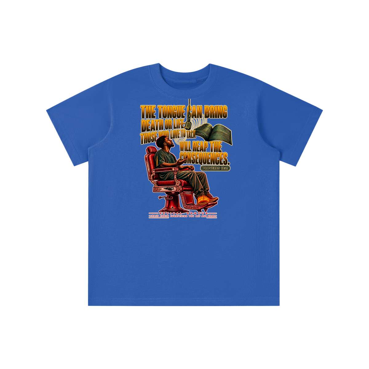 PROVERBS 18:21 NLT youth T-shirt