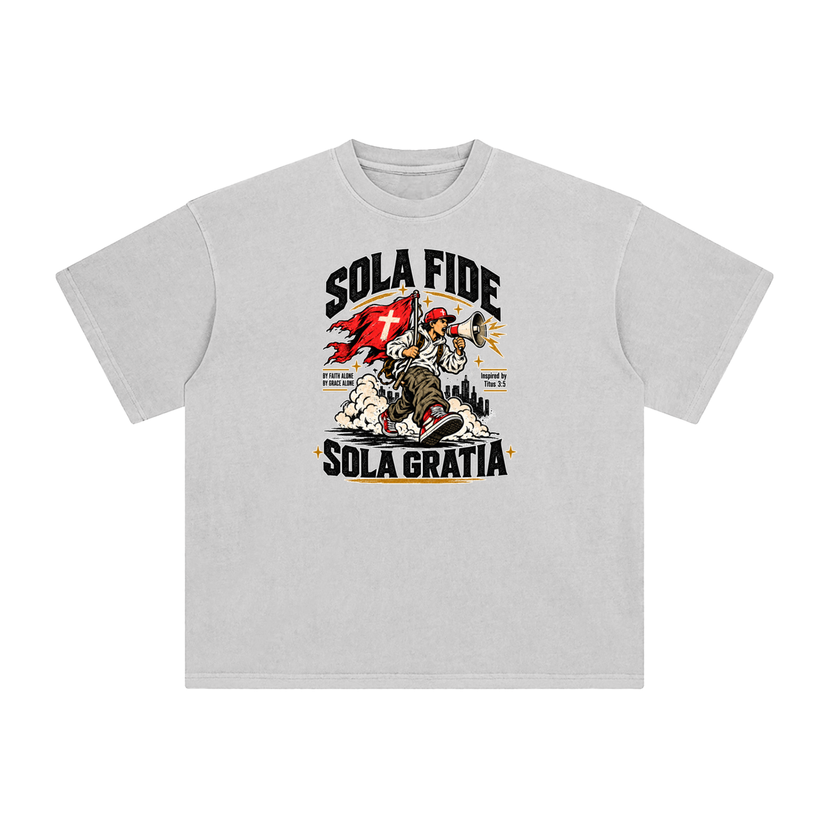 "Sola Fide / Sola Gratia" – Latin for "Faith Alone / Grace Alone." T-Shirt
