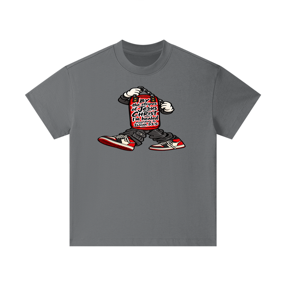 BY the stripes of Jesus CHRIST I'm heAled According to Isaiah 53:5 Kids T-Shirt