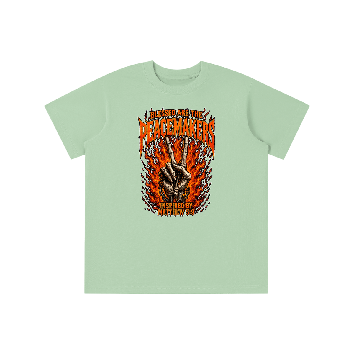 BLESSED ARE THE PEACEMAKERS INSPIRED BY MATTHEW 5:9 youth T-shirt