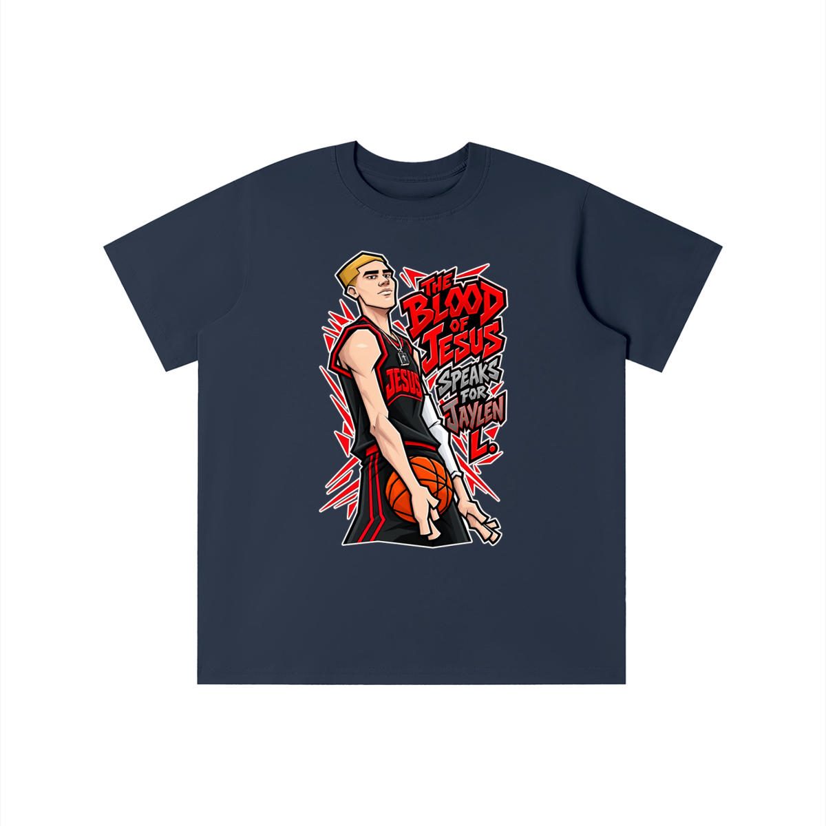 THE BLOOD OF JESUS SPEAKS FOR JAYLEN L. youth T-shirt