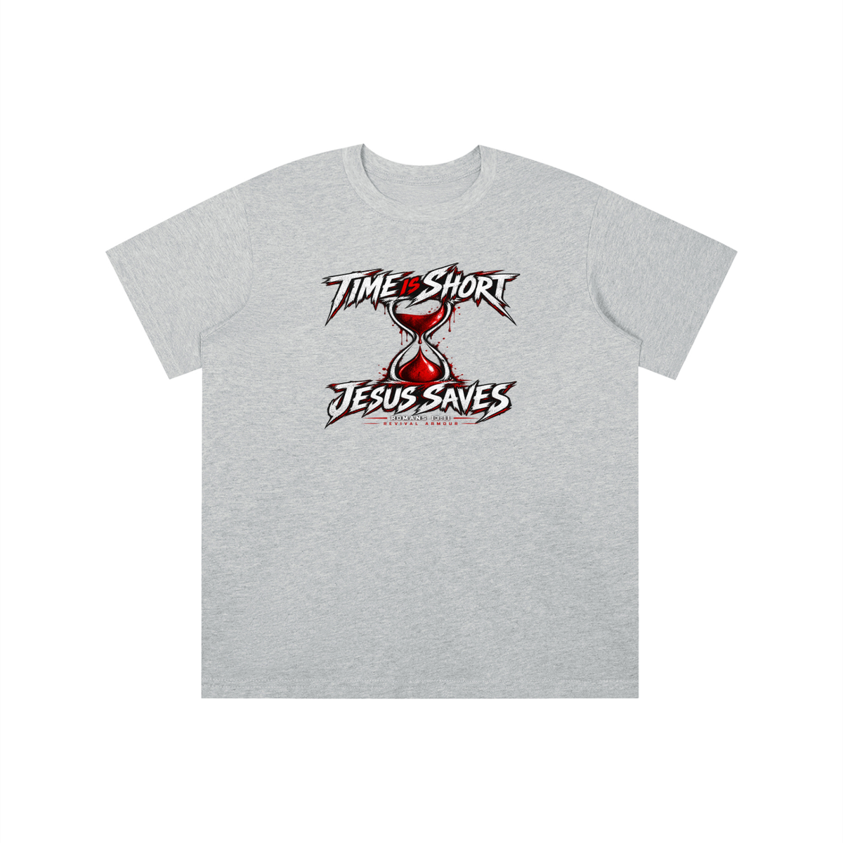 TIME IS SHORT JESUS SAVES ROMANS 13:11 REVIVAL ARMOUR youth T-shirt