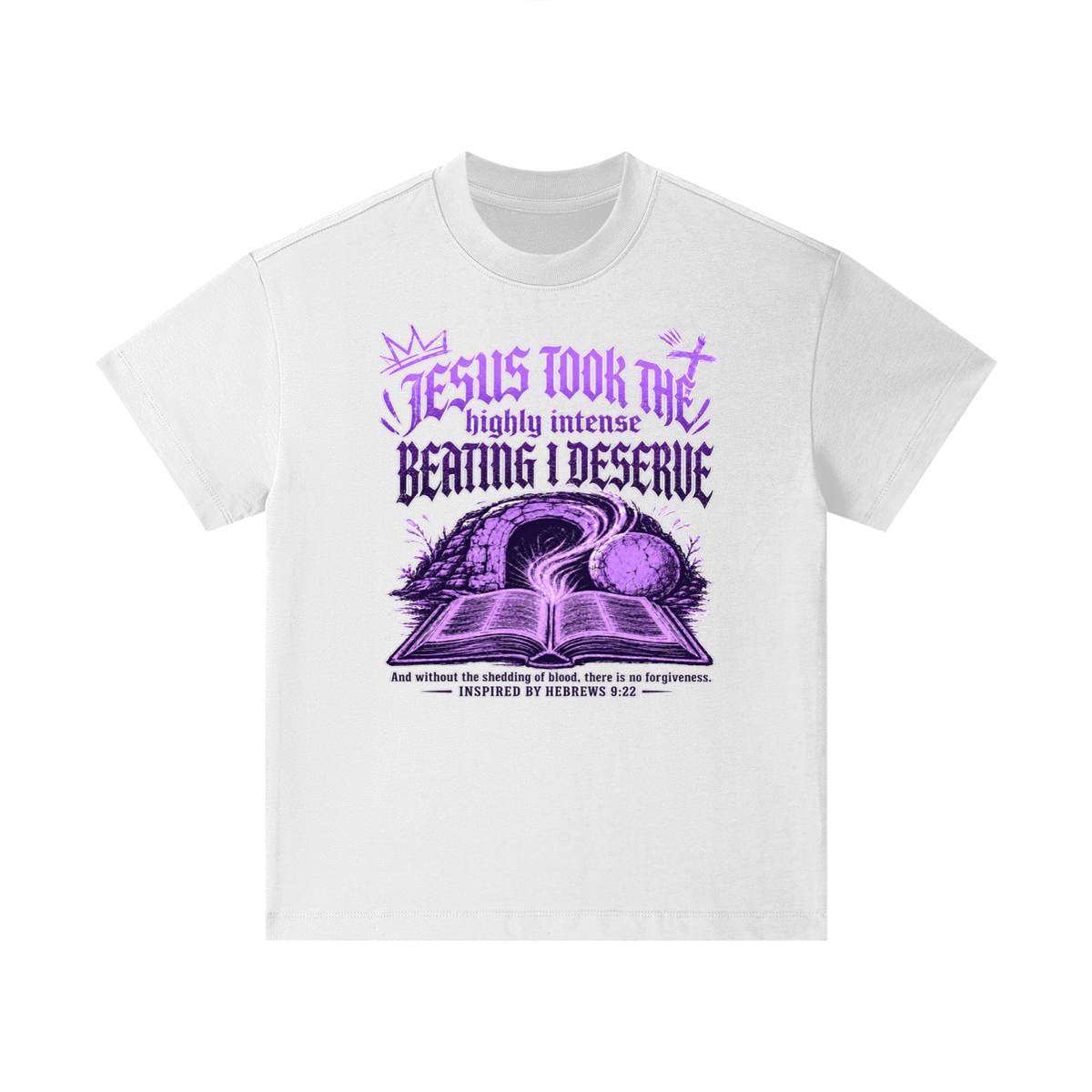 JESUS TOOK THE highly intense BEATING I DESERVE And without the shedding of blood, there is no forgiveness. INSPIRED BY HEBREWS 9:22 Kids T-Shirt