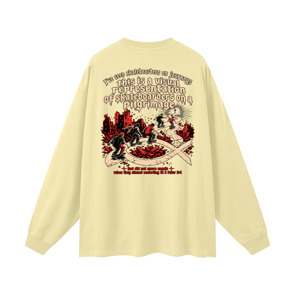 skateboarders on a pilgrimage Long Sleeve T-Shirt