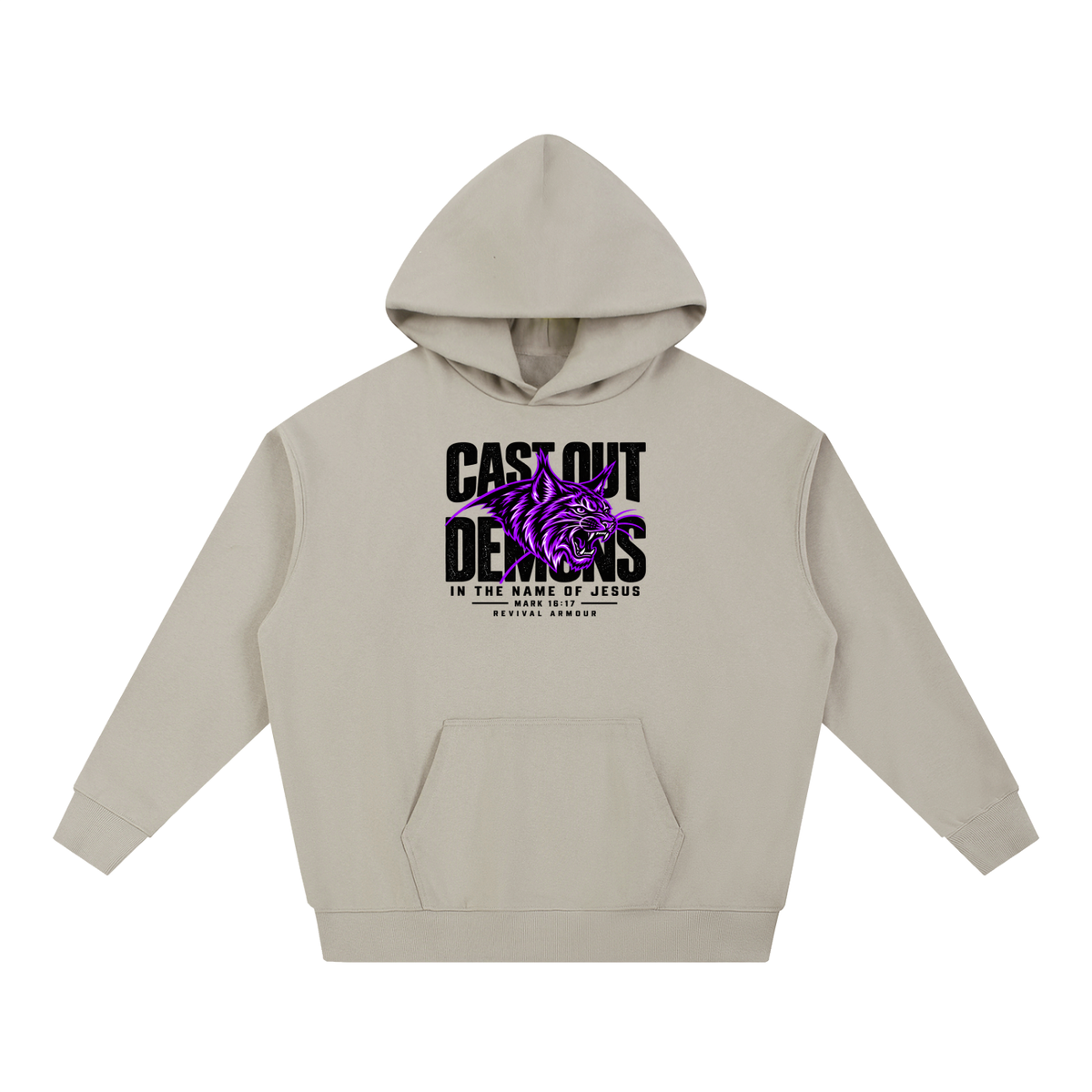 CAST OUT DEMONS IN THE NAME OF JESUS MARK 16:17 REVIVAL ARMOUR Hoodie