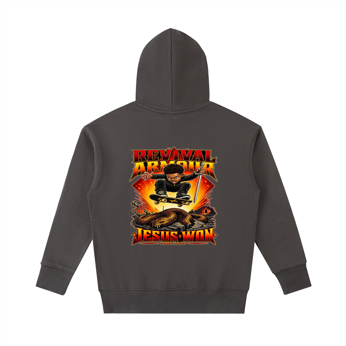 REVIVAL ARMOUR JESUS * WON - JOHN 16:33 - Hoodie