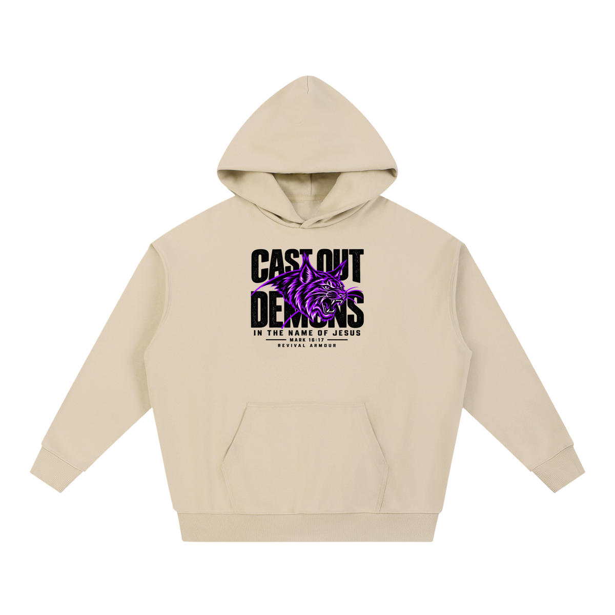 CAST OUT DEMONS IN THE NAME OF JESUS MARK 16:17 REVIVAL ARMOUR Hoodie