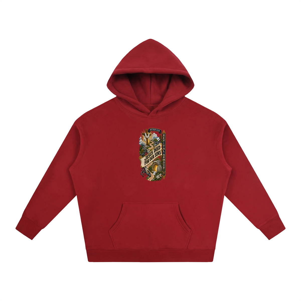 MATTHEW 20:28 Jesus died for our sins REVIVAL ARMOUR Hoodie