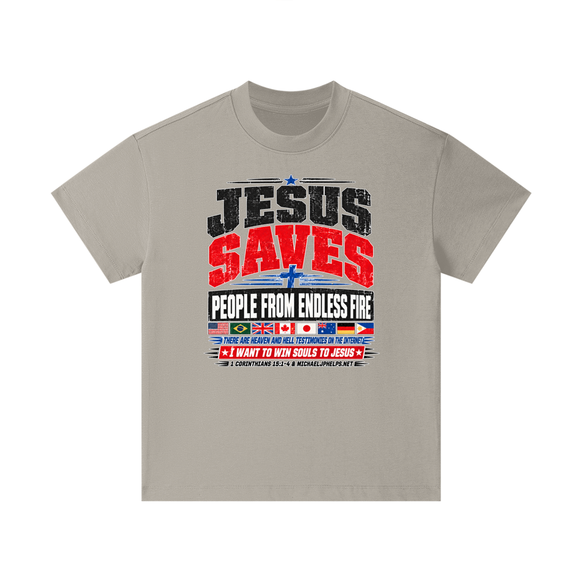 JESUS SAVES PEOPLE FROM ENDLESS FIRE THERE ARE HEAVEN AND HELL TESTIMONIES ON THE INTERNET I WANT TO WIN SOULS TO JESUS Kids T-Shirt