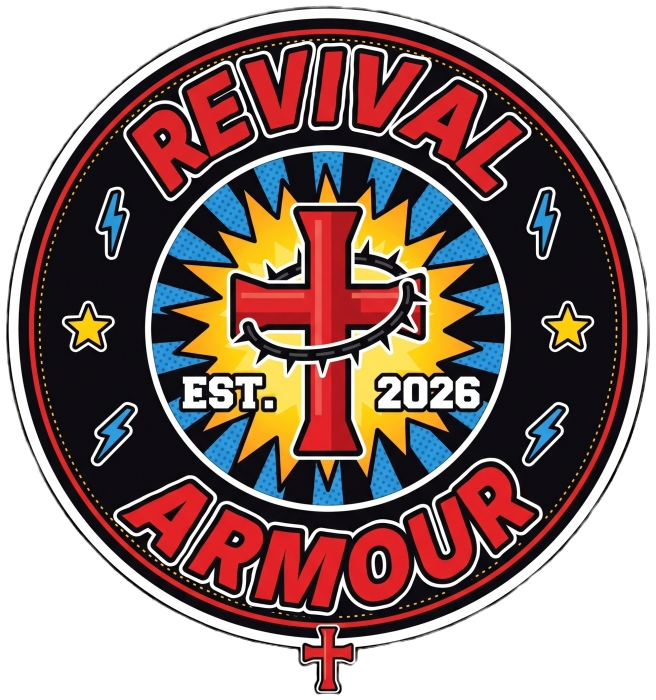 REVIVAL EST. 2026 ARMOUR JESUS DIED FOR OUR SINS Long Sleeve T-Shirt