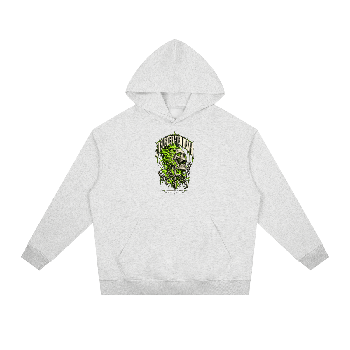 JESUS DEFEATED DEATH - 1 CORINTHIANS 15:55-57- Hoodie