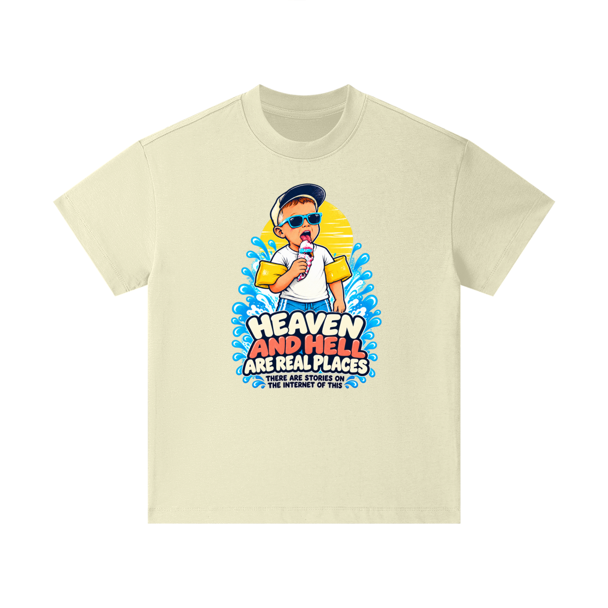 HEAVEN AND HELL ARE REAL PLACES THERE ARE STORIES ON THE INTERNET OF THIS Kids T-Shirt