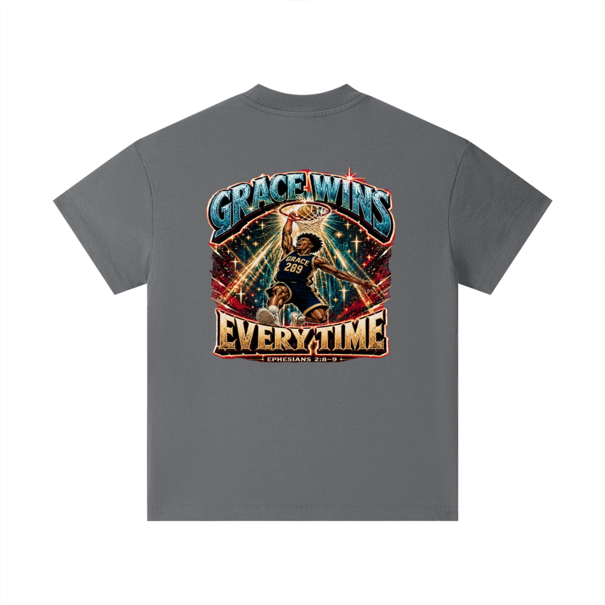 JESUS IS AWESOME GRACE WINS GRACE 289 EVERYTIME EPHESIANS 2:8-9 Kids T-Shirt