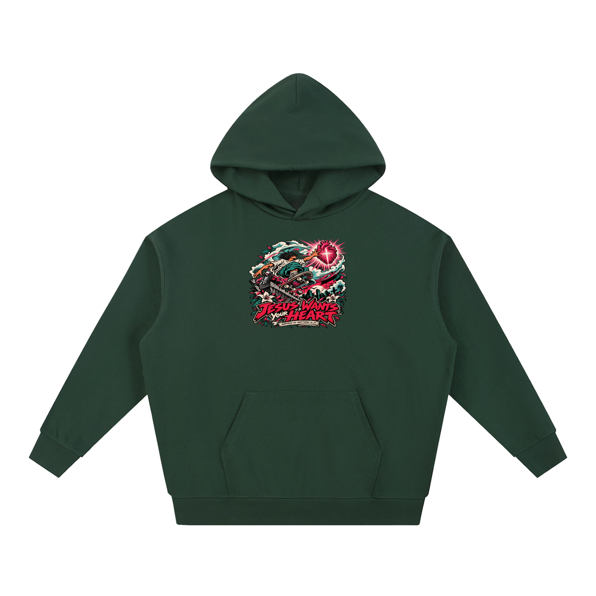 JESUS WANTS YOUR HEART INSPIRED BY MATTHEW 16:25 Hoodie
