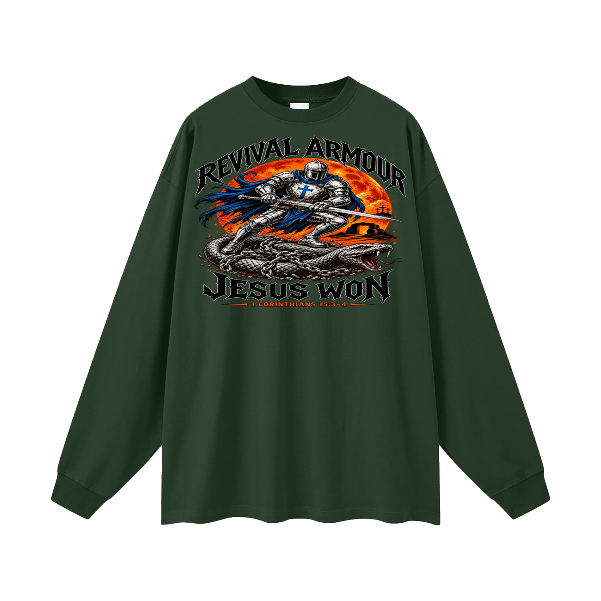 Revival Armour Jesus Won Long Sleeve T-Shirt
