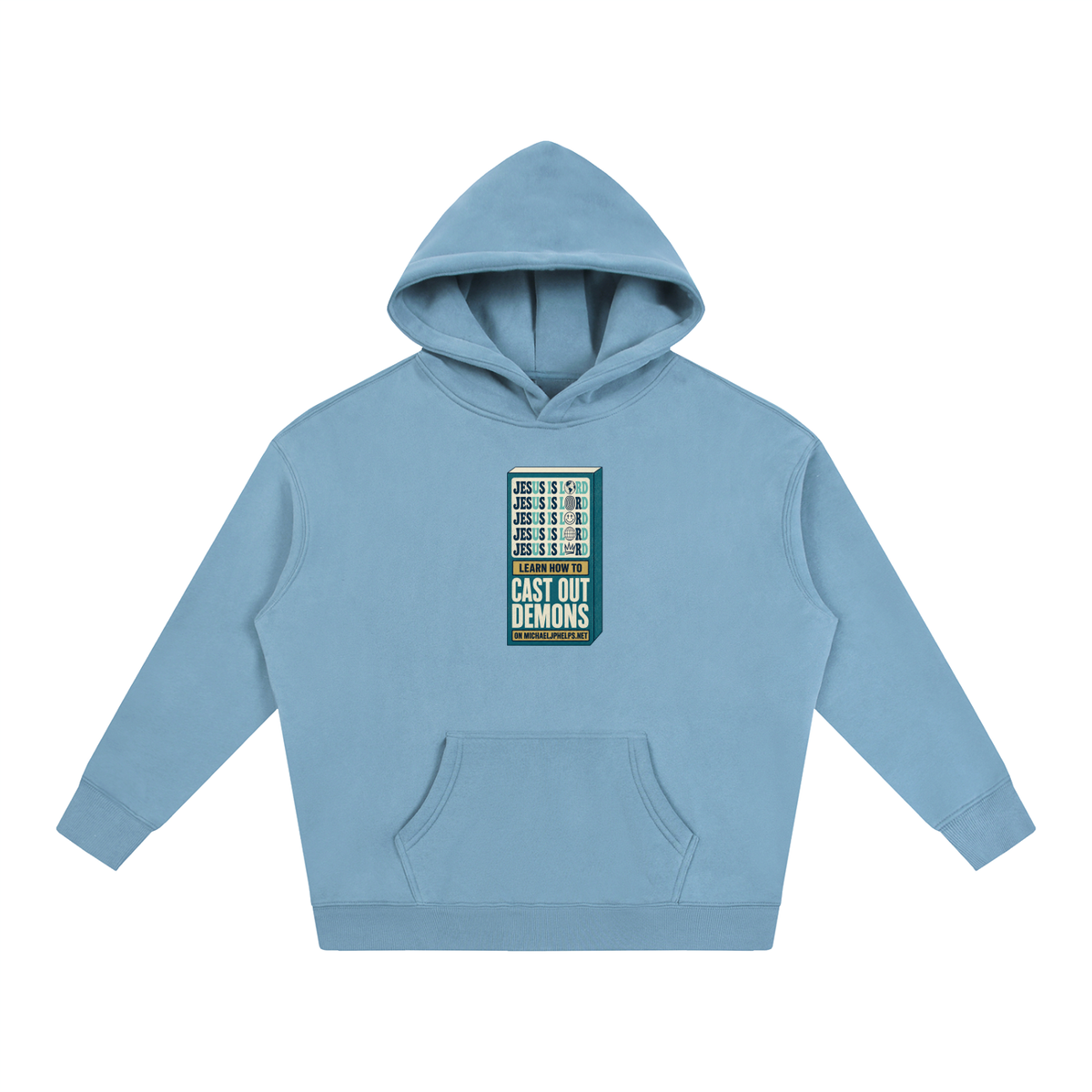 Jesus is Lord 5x Learn how to cast out demons on MICHAELJPHELPS.NET Hoodie