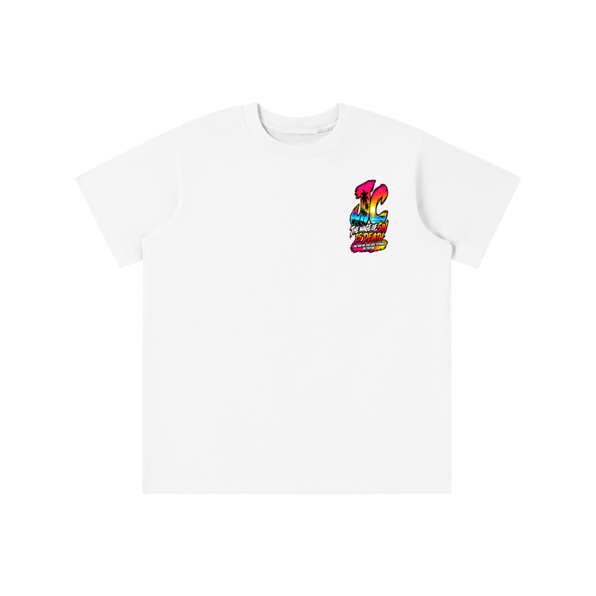 THE WAGE OF SIN IS DEATH AND THERE ARE JESUS CHRIST TESTIMONIES ON YOUTUBE youth T-shirt