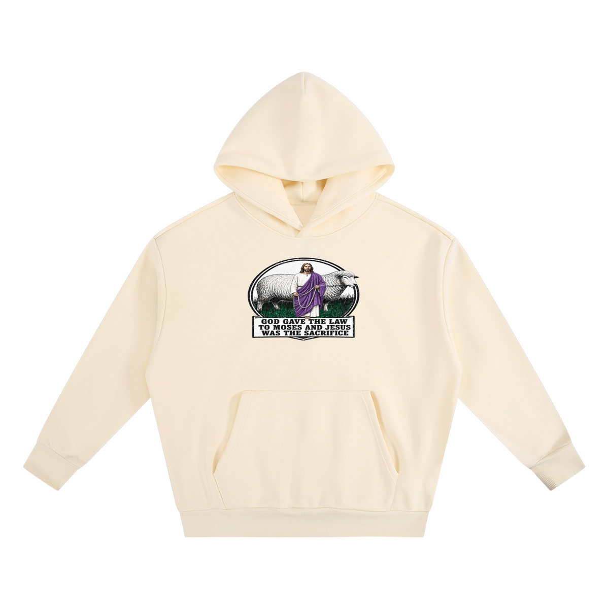 God gave the law to Moses and Jesus was the sacrifice Hoodie