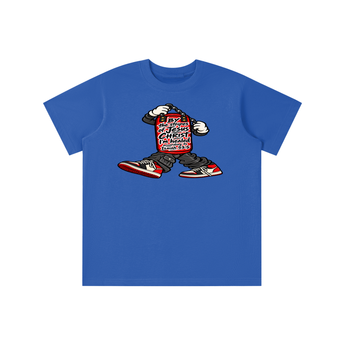 BY the stripes of Jesus CHRIST I'm heAled According to Isaiah 53:5 youth T-shirt