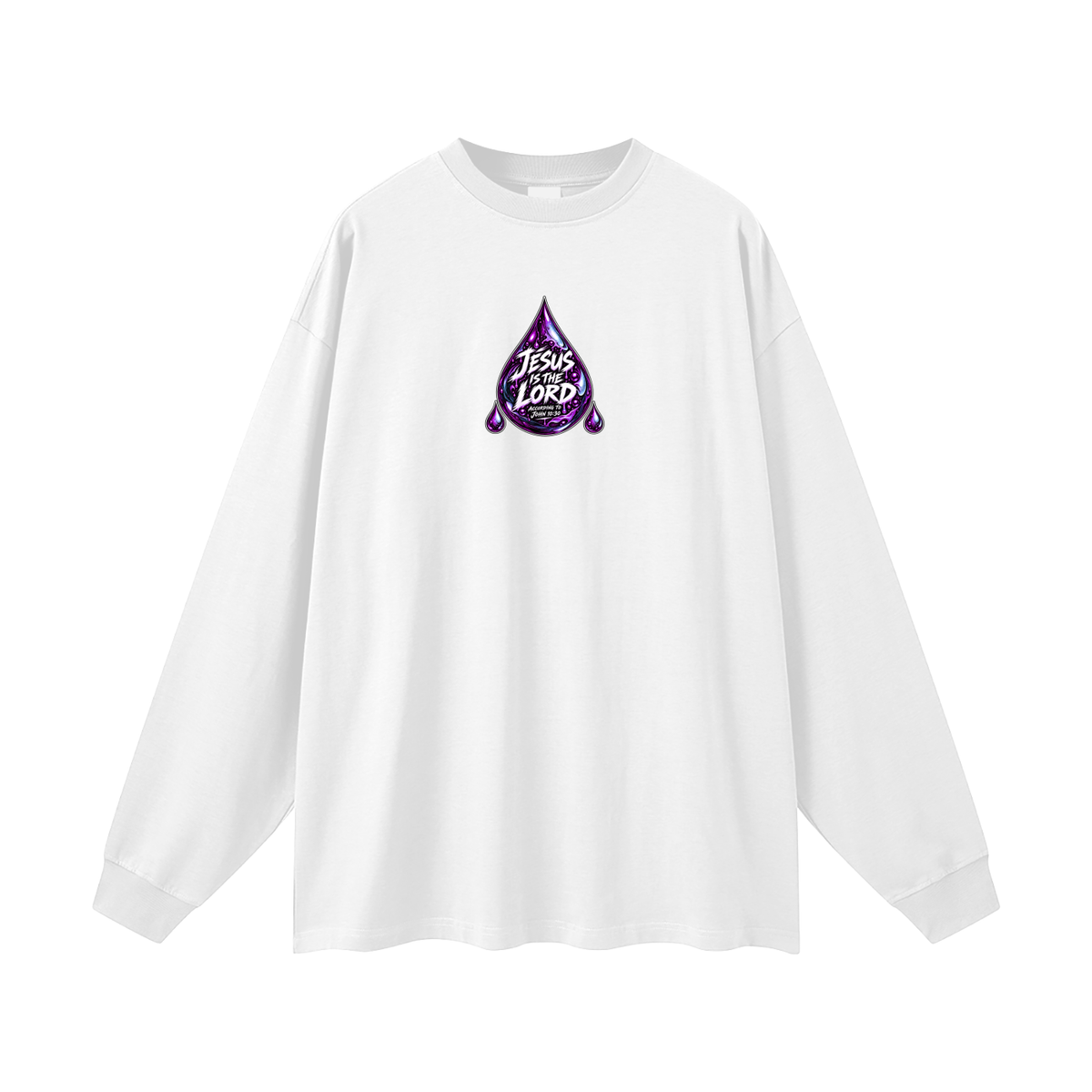JESUS IS LORD ACCORDING TO JOHN 10:30 THIS HOUSE WiLL SERVE THE LORD THE PERSON WILL "THE HOUSE" WILL SERVE THE LORD NOT THE "BUILDING" Long Sleeve T-Shirt