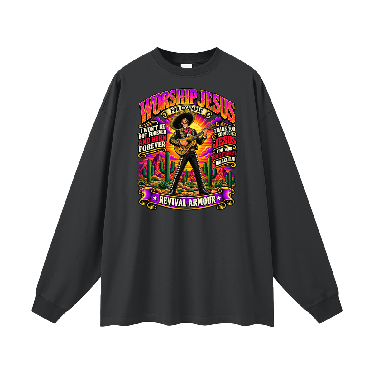 WORSHIP JESUS revival armour Long Sleeve T-Shirt