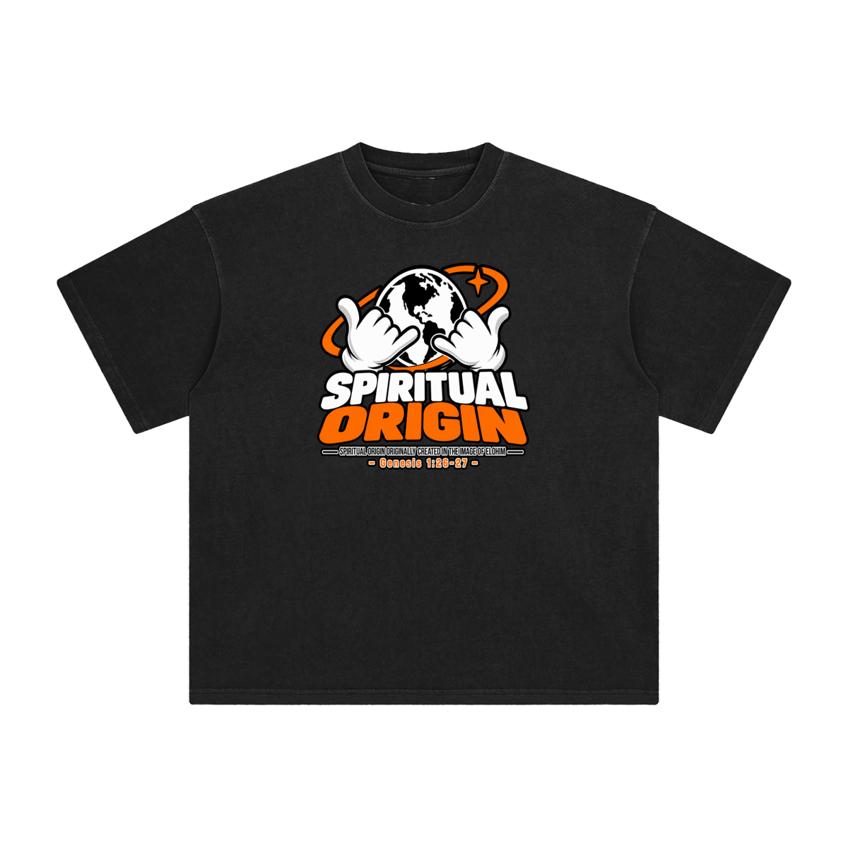 SPIRITUAL ORGIN SPIRITUAL ORGIN ORIGINALLY CREATED IN THE IMAGE OF ELOHIM - GENESIS 1:26-27 - T-Shirt