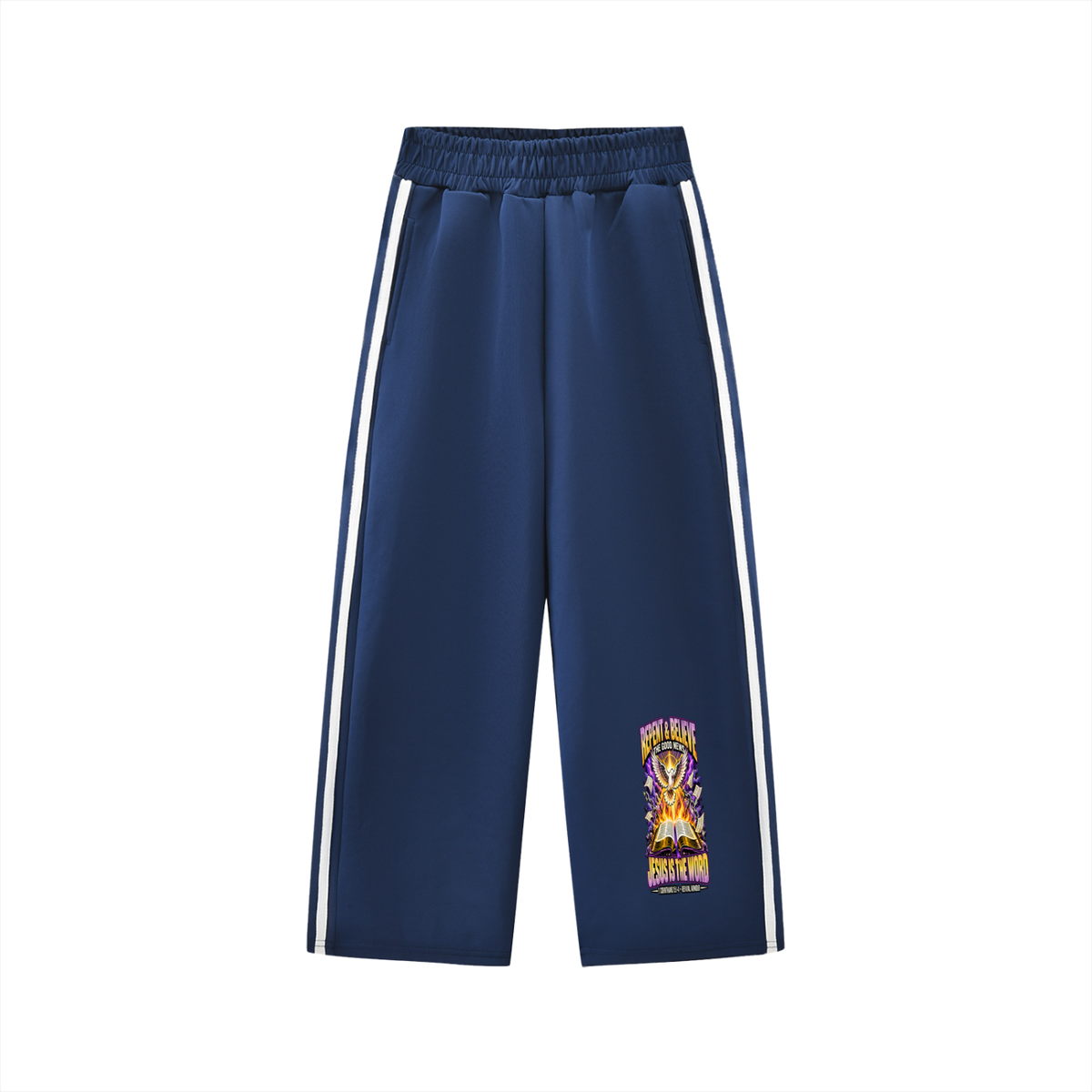 REPENT & BELIEVE THE GOOD NEW JESUS IS THE WORD 1 CORINTHIANS 15:1-4 REVIVAL ARMOUR youth Sweatpants