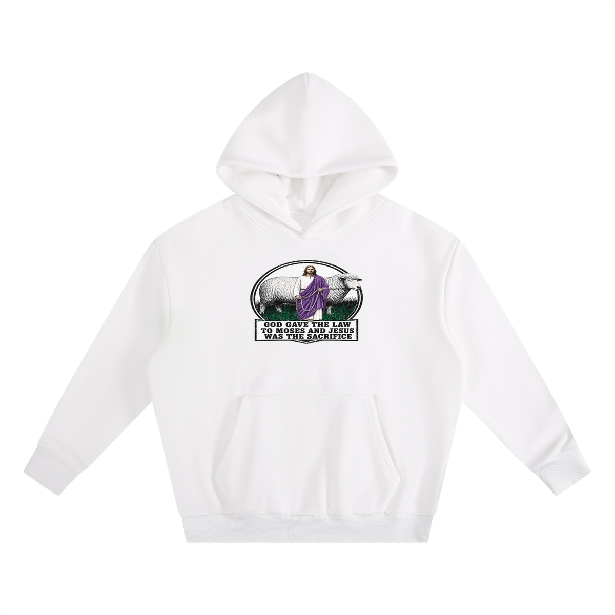 God gave the law to Moses and Jesus was the sacrifice Hoodie