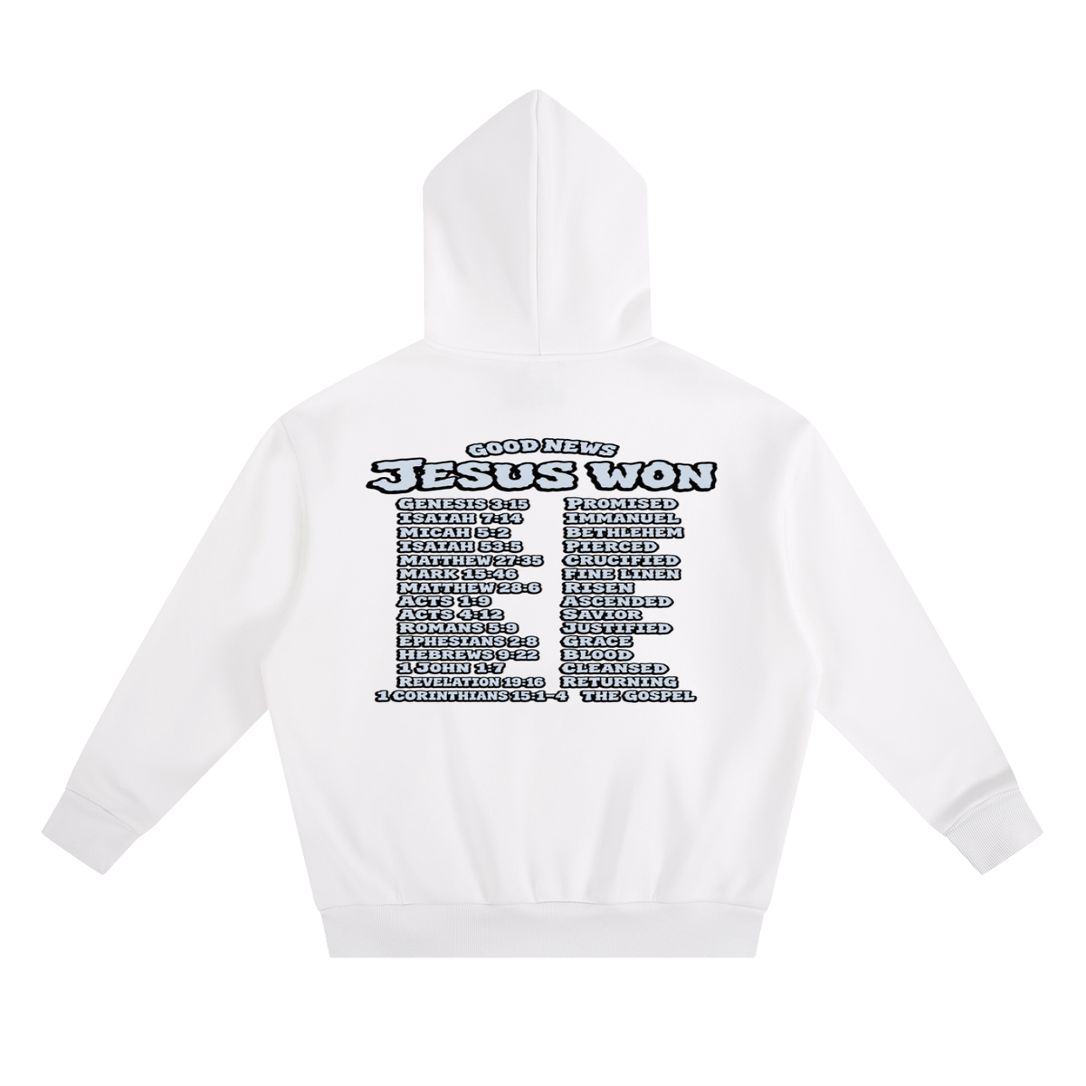 GOOD NEWS JESUS WON Hoodie