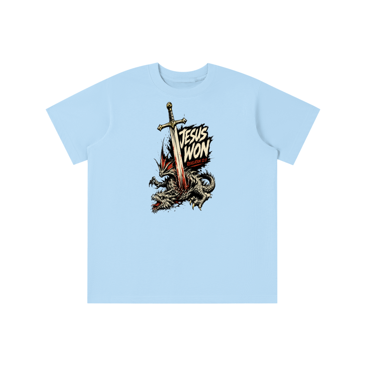 Jesus Won Revelation 12:11 youth T-shirt