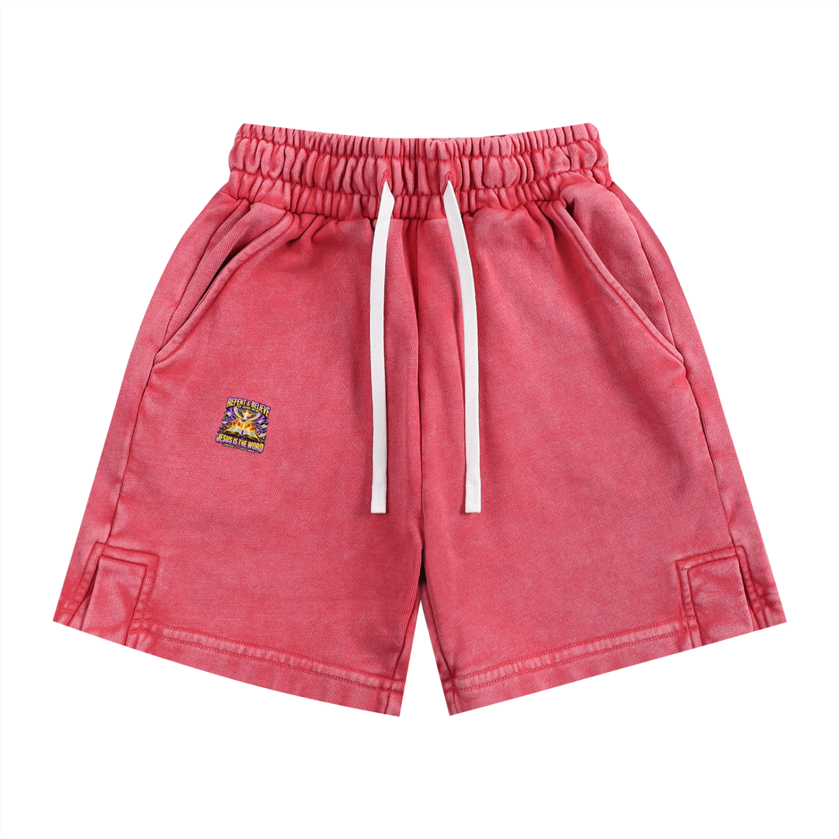 REPENT & BELIEVE THE GOOD NEW JESUS IS THE WORD 1 CORINTHIANS 15:1-4 REVIVAL ARMOUR Kids' Shorts