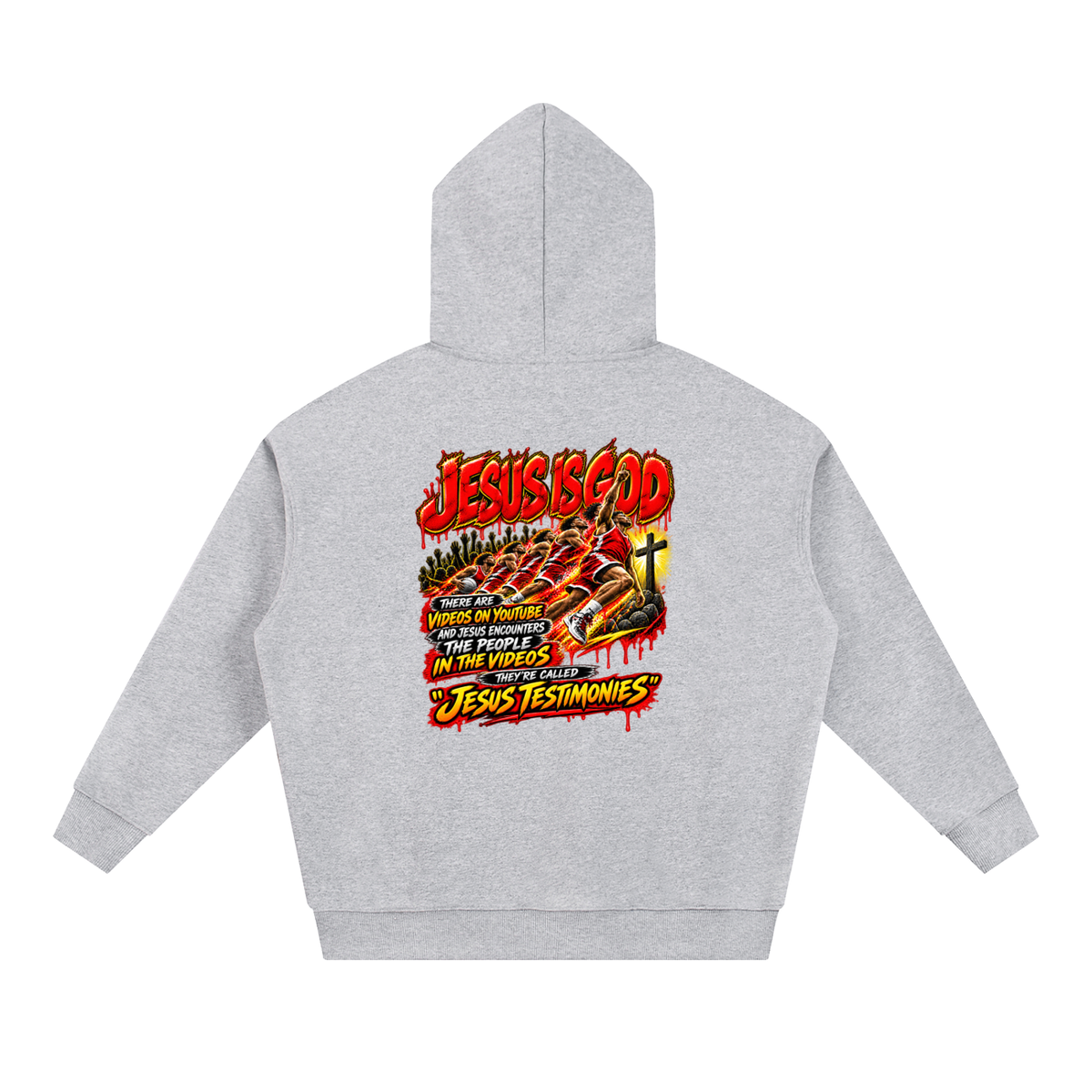 DEPENDENT ON JESUS CHRIST REVIVAL ARMOUR JESUS IS GOD THERE ARE VIDEOS ON YOUTUBE AND JESUS ENCOUNTERS THE PEOPLE IN THE VIDEOS THEY'RE CALLED "JESUS TESTIMONIES" Hoodie