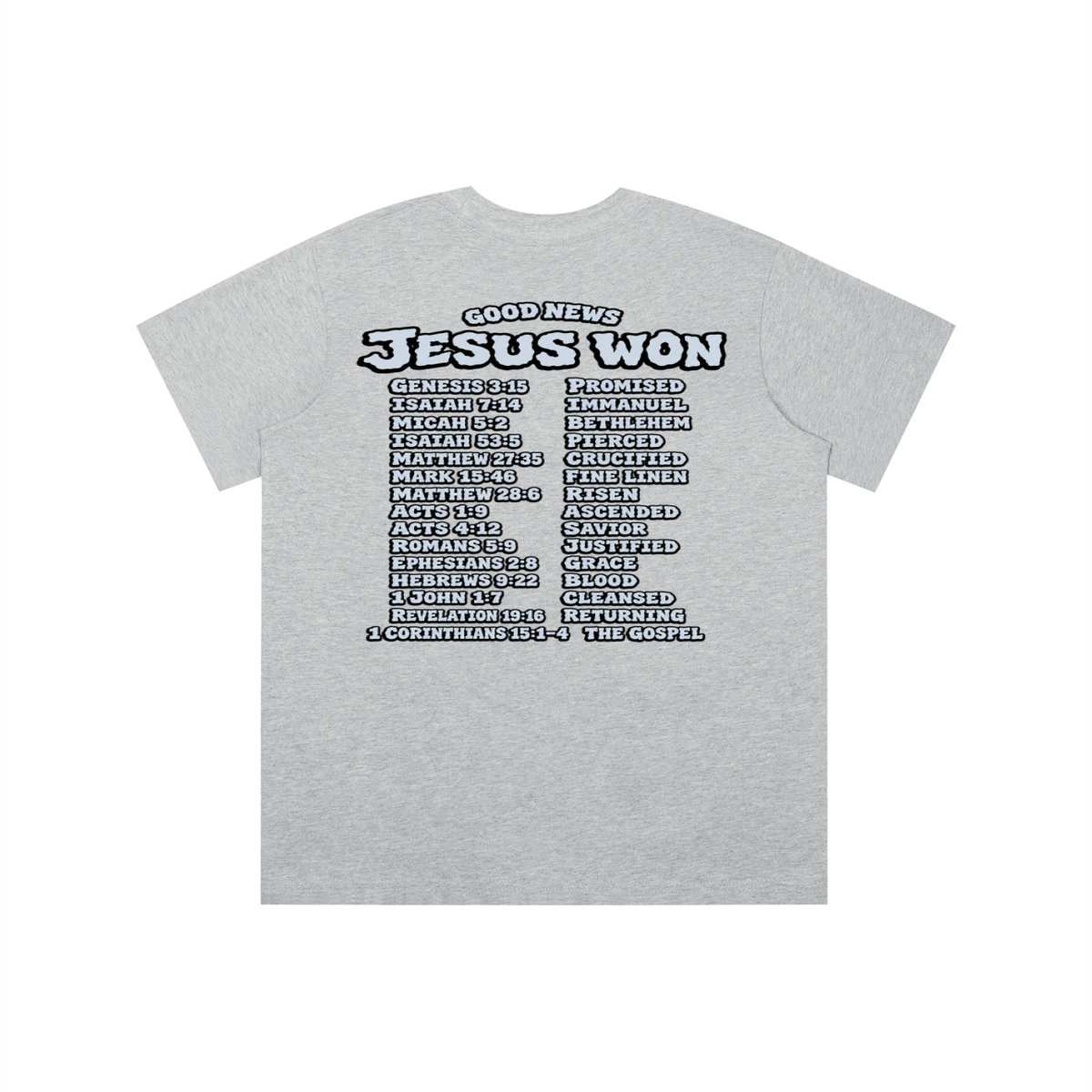 GOOD NEWS JESUS WON youth T-shirt