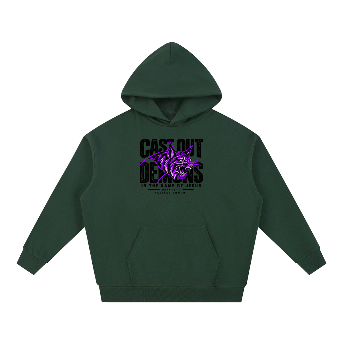 CAST OUT DEMONS IN THE NAME OF JESUS MARK 16:17 REVIVAL ARMOUR Hoodie