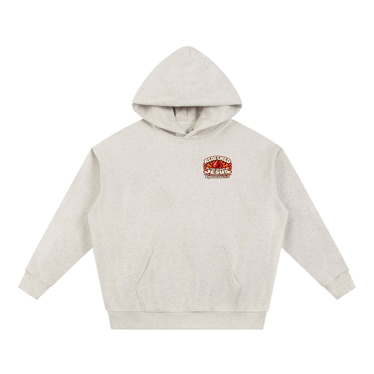 REDEEMED BY THE BLOOD OF JESUS ACCORDING TO EPHESIANS 1:7 IF YOU DON'T REPENT YOU'LL BURN FOREVER ACCORDING TO MARK 9:43-48 Hoodie