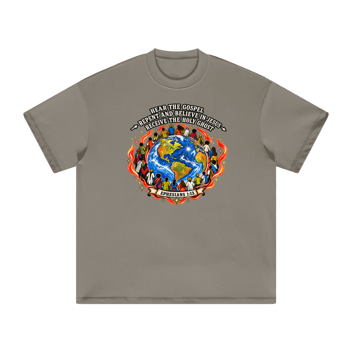 Hear the Gospel > repent and believe in Jesus > Receive the Holy Ghost T-Shirt