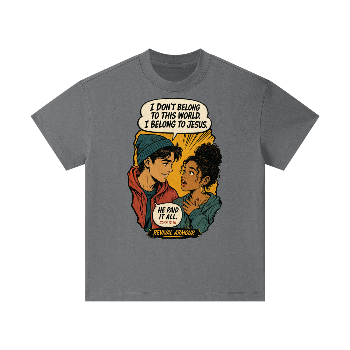 John 17:16 inspired  Kids T-Shirt