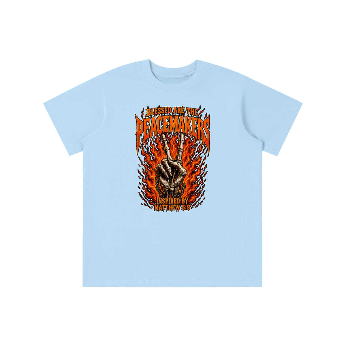 BLESSED ARE THE PEACEMAKERS INSPIRED BY MATTHEW 5:9 youth T-shirt