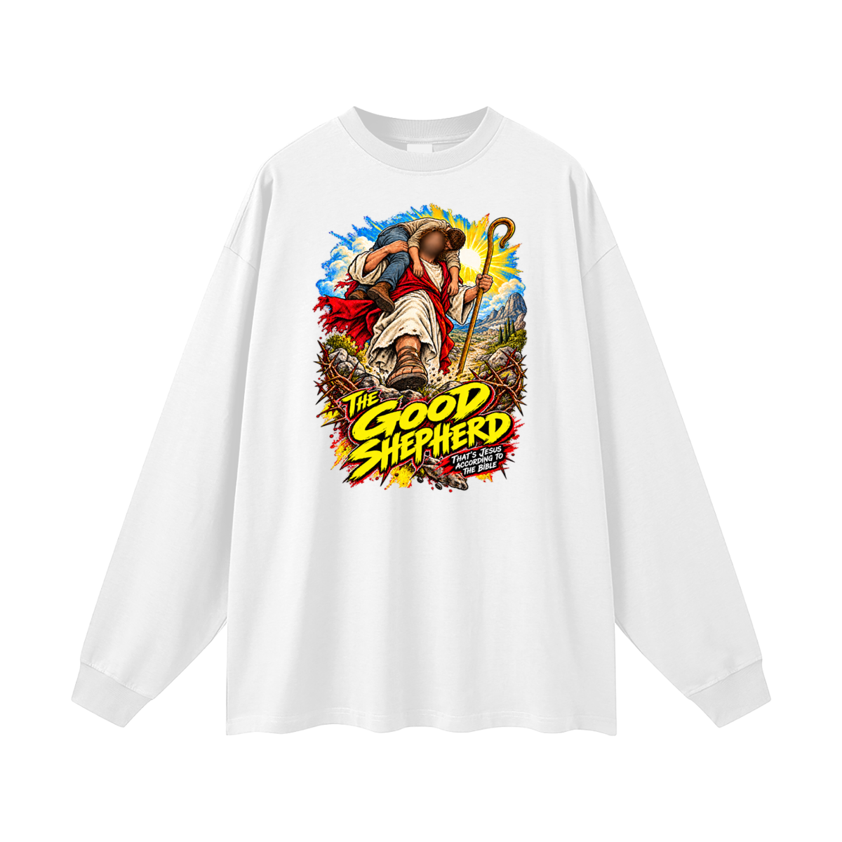 THE GOOD SHEPHERD THAT'S JESUS ACCORDiNG TO THE BiBLE Long Sleeve T-Shirt