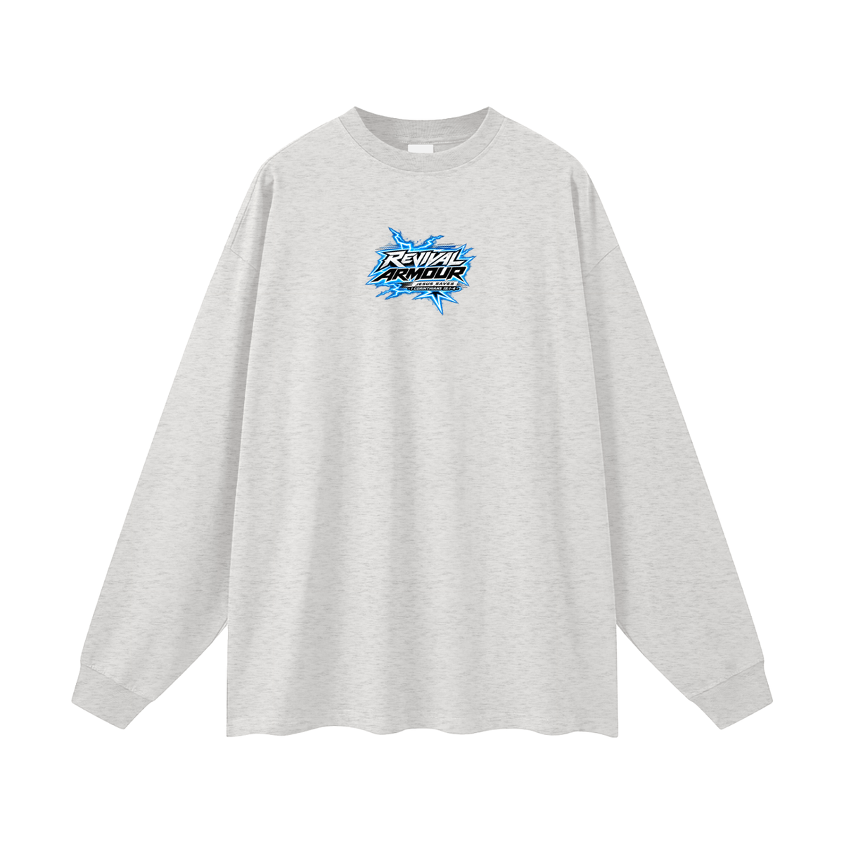 REVIVAL ARMOUR JESUS SAVES -1 CORINTHIANS 15:1-4- Long Sleeve T-Shirt