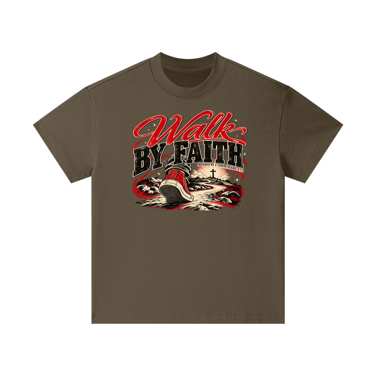 WALK BY FAITH INSPIRED BY 1 CORINTHIANS 5:7 Kids T-Shirt
