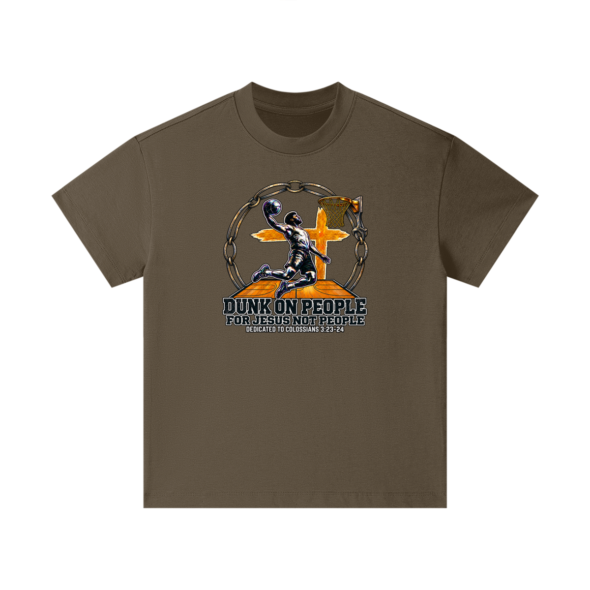 DUNK ON PEOPLE FOR JESUS NOT PEOPLE DEDICATED TO COLOSSIANS 3:23-24 Kids T-Shirt