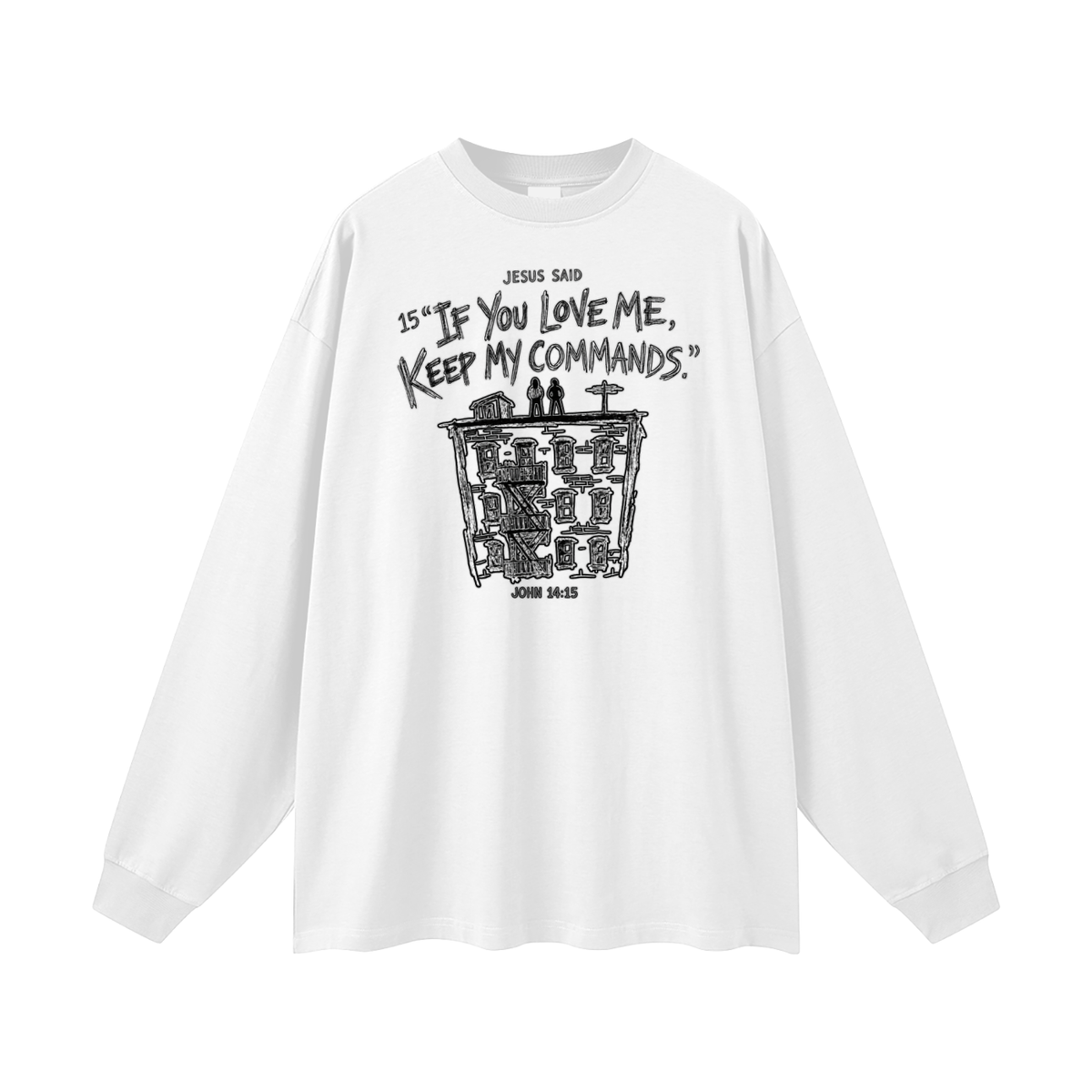 JOHN 14:15 NIV Long Sleeve T-Shirt