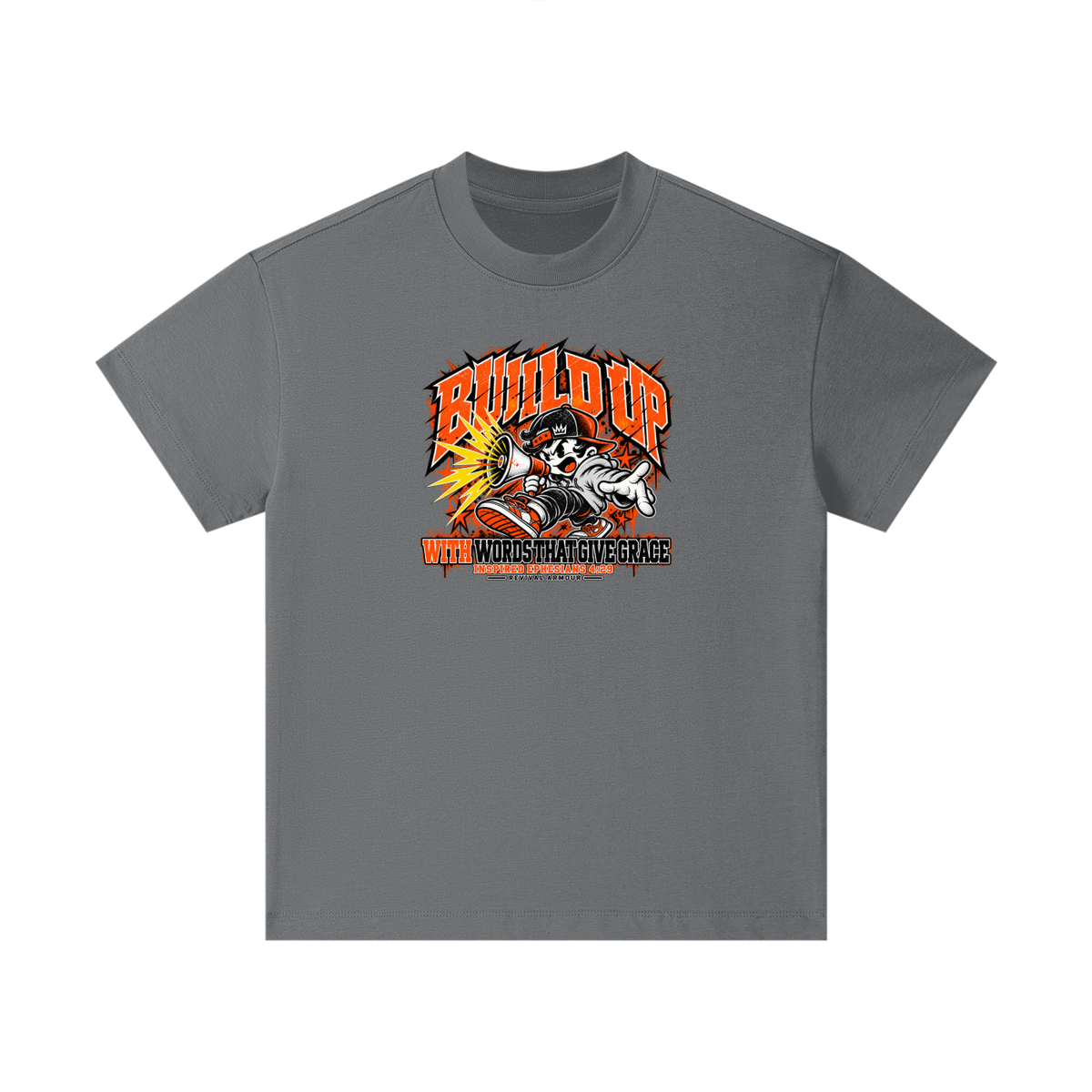 BUILD UP WITH WORDS THAT GIVE GRACE INSPIRED BY EPHESIANS 4:29 Kids T-Shirt