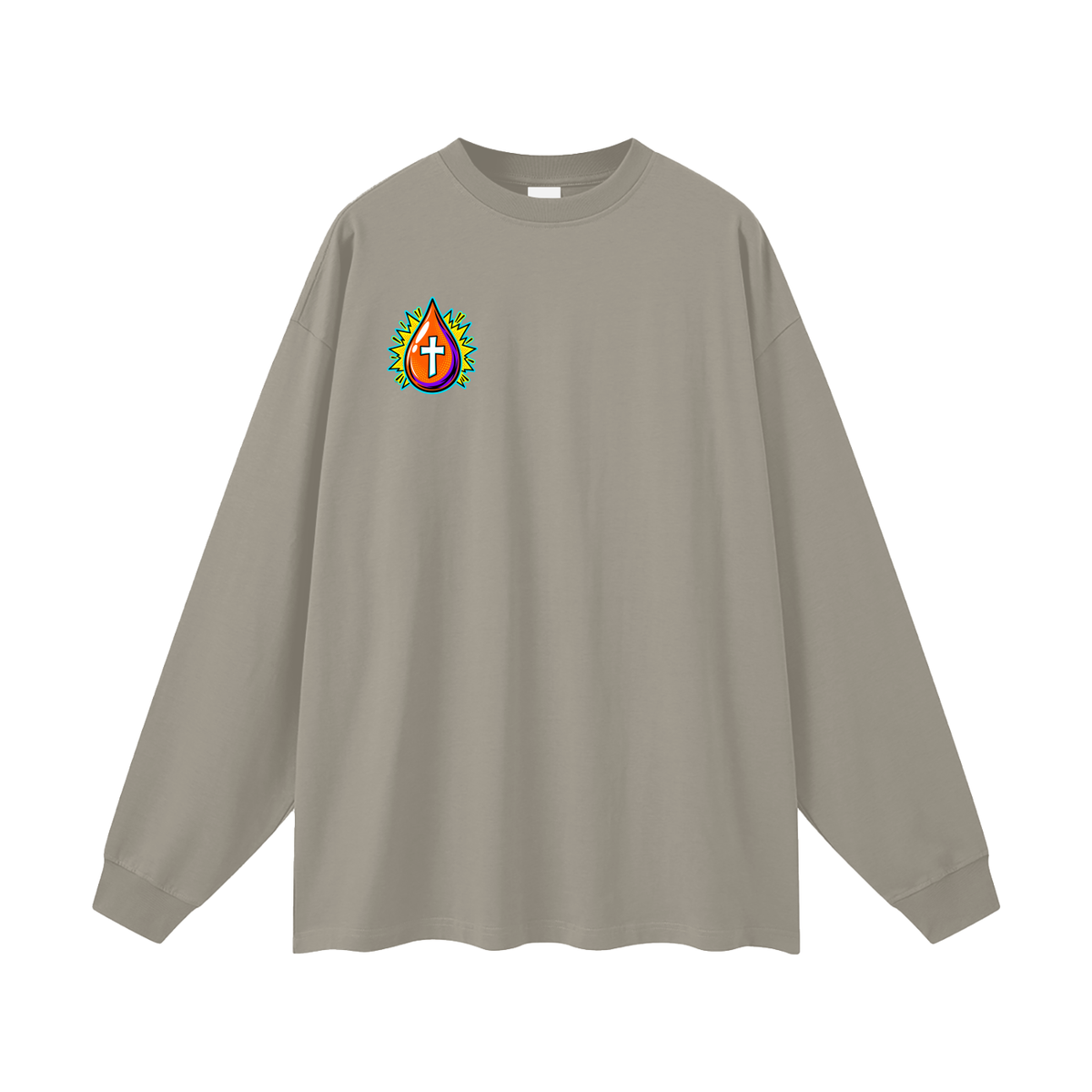 JESUS DIED ONCE BACKED UP BY Romans 6:9-10 Long Sleeve T-Shirt