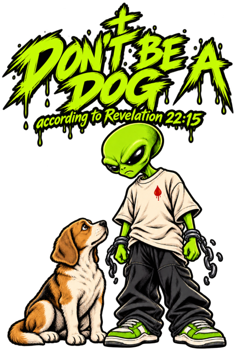 DON'T BE A DOG according to Revelation 22:15 T-Shirt 2